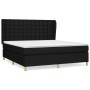 Cama box spring con colchón tela negro 180x200 cm de vidaXL, Camas y somieres - Ref: Foro24-3128863, Precio: 660,65 €, Descue...