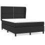 Cama box spring con colchón cuero sintético negro 140x200cm de vidaXL, Camas y somieres - Ref: Foro24-3128973, Precio: 501,28...
