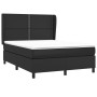Cama box spring con colchón cuero sintético negro 140x200cm de vidaXL, Camas y somieres - Ref: Foro24-3128973, Precio: 501,28...