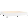 Cama box spring con colchón cuero sintético blanco 200x200 cm de vidaXL, Camas y somieres - Ref: Foro24-3128932, Precio: 743,...