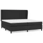 Box spring bed with black synthetic leather mattress 200x200 cm by vidaXL, Beds and slatted bases - Ref: Foro24-3129051, Pric...