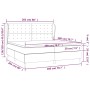 Cama box spring con colchón cuero sintético negro 200x200 cm de vidaXL, Camas y somieres - Ref: Foro24-3129051, Precio: 682,7...
