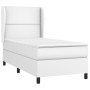Cama box spring con colchón cuero sintético blanco 100x200 cm de vidaXL, Camas y somieres - Ref: Foro24-3128956, Precio: 359,...