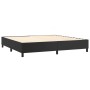 Cama box spring con colchón cuero sintético negro 200x200 cm de vidaXL, Camas y somieres - Ref: Foro24-3128931, Precio: 686,3...