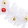 Guirnalda de Navidad decorada con bolas blanco 5 m en Decoración Festiva y Estacional | Comprar online en Foru.es