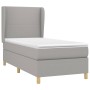 Cama box spring con colchón tela gris claro 100x200 cm de vidaXL, Camas y somieres - Ref: Foro24-3128341, Precio: 356,25 €, D...