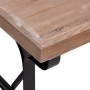 Mesa de comedor madera maciza de abeto y hierro 110x65x82 cm en Mesas de comedor | Comprar online en Foru.es