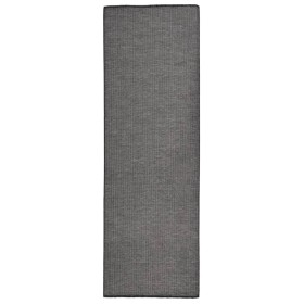Alfombra de exterior de tejido plano gris 80x250 cm en Alfombras | Comprar online en Foru.es