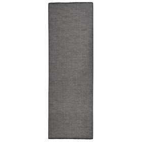 Alfombra de exterior de tejido plano gris 80x250 cm en Alfombras | Comprar online en Foru.es