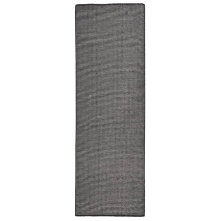 Alfombra de exterior de tejido plano gris 80x250 cm en Alfombras | Comprar online en Foru.es
