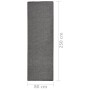 Alfombra de exterior de tejido plano gris 80x250 cm en Alfombras | Comprar online en Foru.es