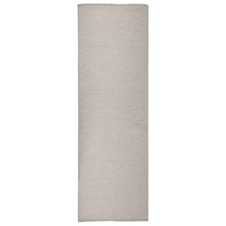 Alfombra de exterior de tejido plano gris claro 80x250 cm en Alfombras | Comprar online en Foru.es