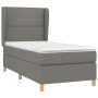 Cama box spring con colchón tela gris oscuro 100x200 cm de vidaXL, Camas y somieres - Ref: Foro24-3128422, Precio: 364,74 €, ...