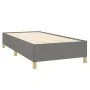 Box spring bed with dark gray fabric mattress 100x200 cm by vidaXL, Beds and slatted bases - Ref: Foro24-3128422, Price: 358,...