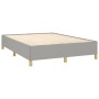 Cama box spring con colchón tela gris claro 140x200 cm de vidaXL, Camas y somieres - Ref: Foro24-3128605, Precio: 525,66 €, D...
