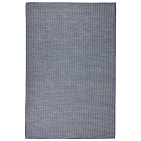 Alfombra de exterior de tejido plano azul 120x170 cm en Alfombras | Comprar online en Foru.es