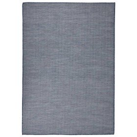 Alfombra de exterior de tejido plano azul 160x230 cm en Alfombras | Comprar online en Foru.es