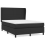 Cama box spring con colchón cuero sintético negro 140x190 cm de vidaXL, Camas y somieres - Ref: Foro24-3128907, Precio: 525,3...