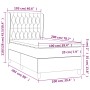 Cama box spring con colchón tela color crema 100x200 cm de vidaXL, Camas y somieres - Ref: Foro24-3128746, Precio: 390,41 €, ...