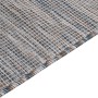 Alfombra de exterior de tejido plano marrón y azul 160x230 cm en Alfombras | Comprar online en Foru.es