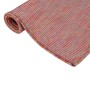 Alfombra de exterior de tejido plano rojo 120x170 cm en Alfombras | Comprar online en Foru.es