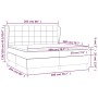 Cama box spring con colchón terciopelo gris claro 200x200 cm de vidaXL, Camas y somieres - Ref: Foro24-3129231, Precio: 667,4...