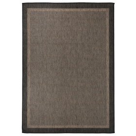 Alfombra de exterior de tejido plano marrón oscuro 140x200 cm en Alfombras | Comprar online en Foru.es