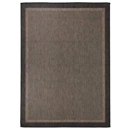 Alfombra de exterior de tejido plano marrón oscuro 200x280 cm en Alfombras | Comprar online en Foru.es
