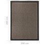 Alfombra de exterior de tejido plano marrón oscuro 200x280 cm en Alfombras | Comprar online en Foru.es