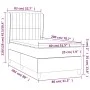 Box spring bed with dark gray velvet mattress 80x200 cm by vidaXL, Beds and slatted bases - Ref: Foro24-3129298, Price: 331,1...