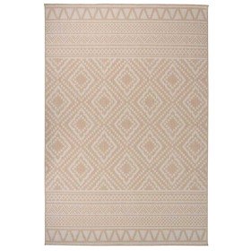 Alfombra de exterior de tejido plano rayas marrones 160x230 cm en Alfombras | Comprar online en Foru.es
