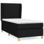 Box spring bed with black fabric mattress 90x190 cm by vidaXL, Beds and slatted bases - Ref: Foro24-3128647, Price: 305,46 €,...