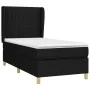 Box spring bed with black fabric mattress 90x190 cm by vidaXL, Beds and slatted bases - Ref: Foro24-3128647, Price: 305,46 €,...
