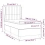 Box spring bed with black fabric mattress 90x190 cm by vidaXL, Beds and slatted bases - Ref: Foro24-3128647, Price: 305,46 €,...