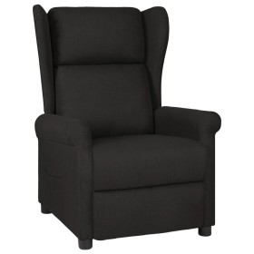 Sillón reclinable de tela negro en Sillones | Comprar online en Foru.es