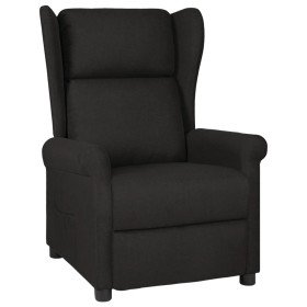 Sillón reclinable de tela negro en Sillones | Comprar online en Foru.es