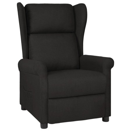 Sillón reclinable de tela negro en Sillones | Comprar online en Foru.es