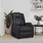 Sillón reclinable de cuero sintético negro en Sillones | Comprar online en Foru.es