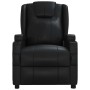 Sillón reclinable de cuero sintético negro en Sillones | Comprar online en Foru.es