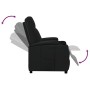 Sillón reclinable de cuero sintético negro en Sillones | Comprar online en Foru.es