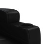 Sillón reclinable de cuero sintético negro en Sillones | Comprar online en Foru.es