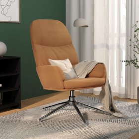 Sillón de relax de piel de ante sintético gris taupé en Sillones | Comprar online en Foru.es