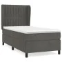 Box spring bed with dark gray velvet mattress 100x200 cm by vidaXL, Beds and slatted bases - Ref: Foro24-3129316, Price: 343,...