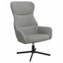 Silla de relajación de terciopelo gris claro en Sillones | Comprar online en Foru.es