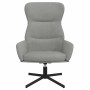 Silla de relajación de terciopelo gris claro en Sillones | Comprar online en Foru.es