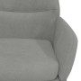 Silla de relajación de terciopelo gris claro en Sillones | Comprar online en Foru.es