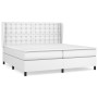 Cama box spring con colchón cuero sintético blanco 200x200 cm de vidaXL, Camas y somieres - Ref: Foro24-3129052, Precio: 740,...