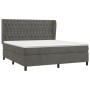 Cama box spring con colchón terciopelo gris oscuro 180x200 cm de vidaXL, Camas y somieres - Ref: Foro24-3129406, Precio: 605,...