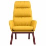 Sillón de relax de tela amarillo mostaza en Sillones | Comprar online en Foru.es