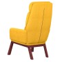 Sillón de relax de tela amarillo mostaza en Sillones | Comprar online en Foru.es